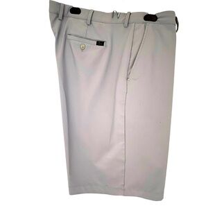 Men's Gray Greg Norman Shorts with shark logo 4 pockets zip and button 
Size 42